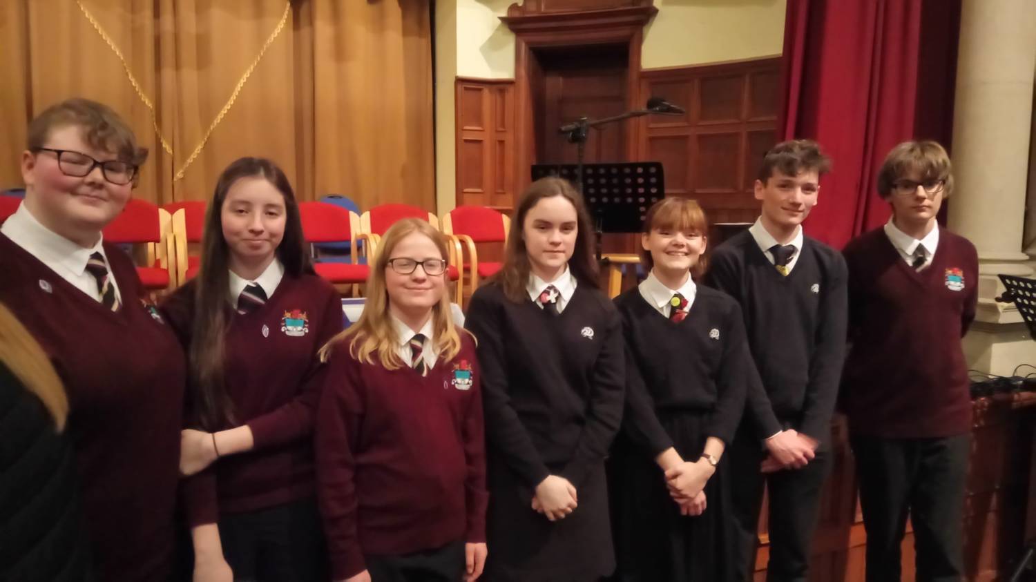 Eirias students light candles for the Holocaust Ysgol Eirias